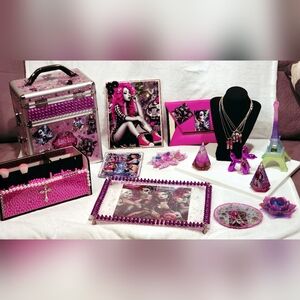 Y2K Anime Vanity Set Makeup Case organizer purse Bundle Lot